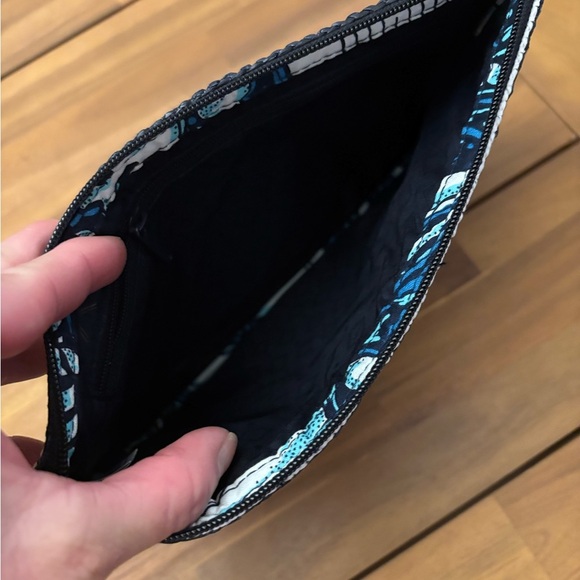 Vera Bradley Shore Enough Straw Wristlet Zip Clutch - Saliboat Design - NEW - Picture 3 of 6